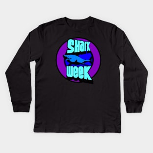 Shark week. Kids Long Sleeve T-Shirt